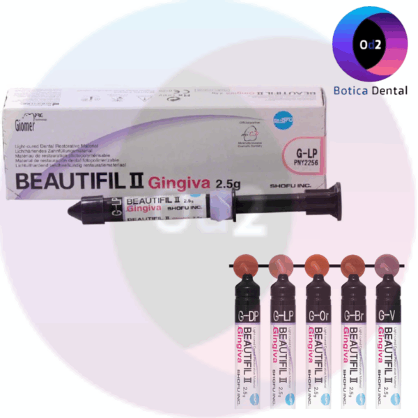 Composite Gingival Shofu Beautifil II - Gingiva LP Ou DP, 2.5g, Rose Clair, Fabrication Japon